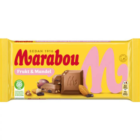 Marabou - Chocolade reep - Frukt & Mandel