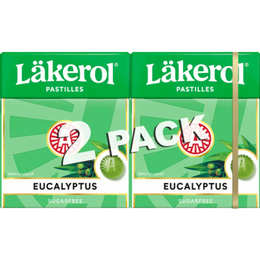 Läkerol - Eucalyptus - 2 pack THT 28-09-2025