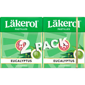 Läkerol - Eucalyptus - 2 pack THT 28-09-2025