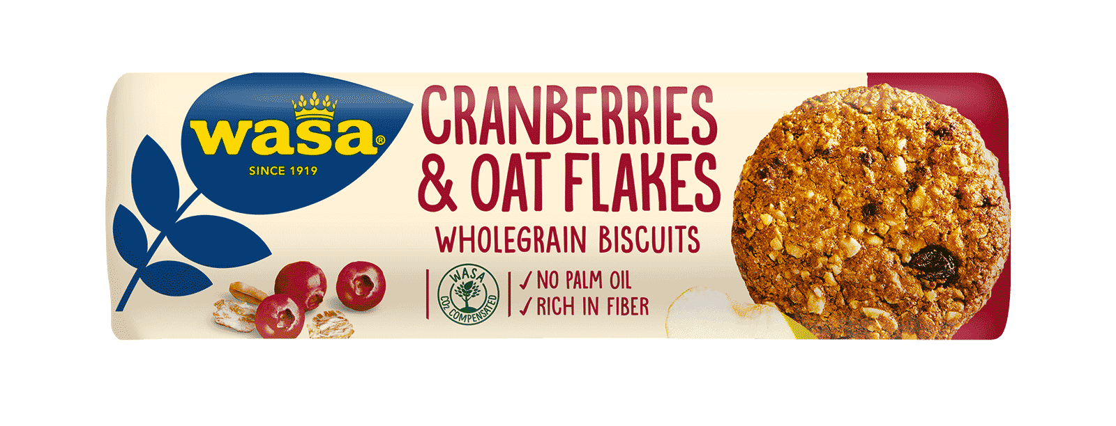Wasa- Cranberries & Oat Flakes - Koekjes